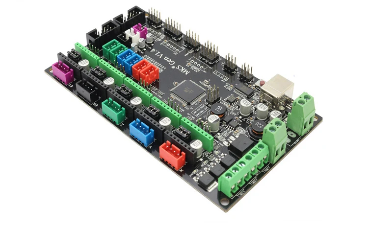 3D-принтеры контроллер Наборы с МКС Gen V1.4 RepRap Ramps1.4 + 12864 Smart ЖК-дисплей Дисплей + с подогревом 5 шт A4988 шагового двигателя