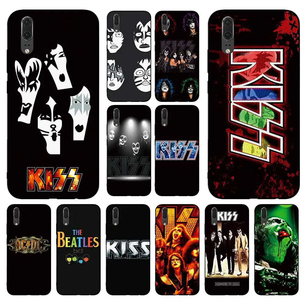 Мягкий чехол American Rock Kiss Orchestra для Huawei Y6 Y7 Y9 Prime 2017 2018 2019 Nova 2i 3 4 3i Lite Mate 10 20 Pro