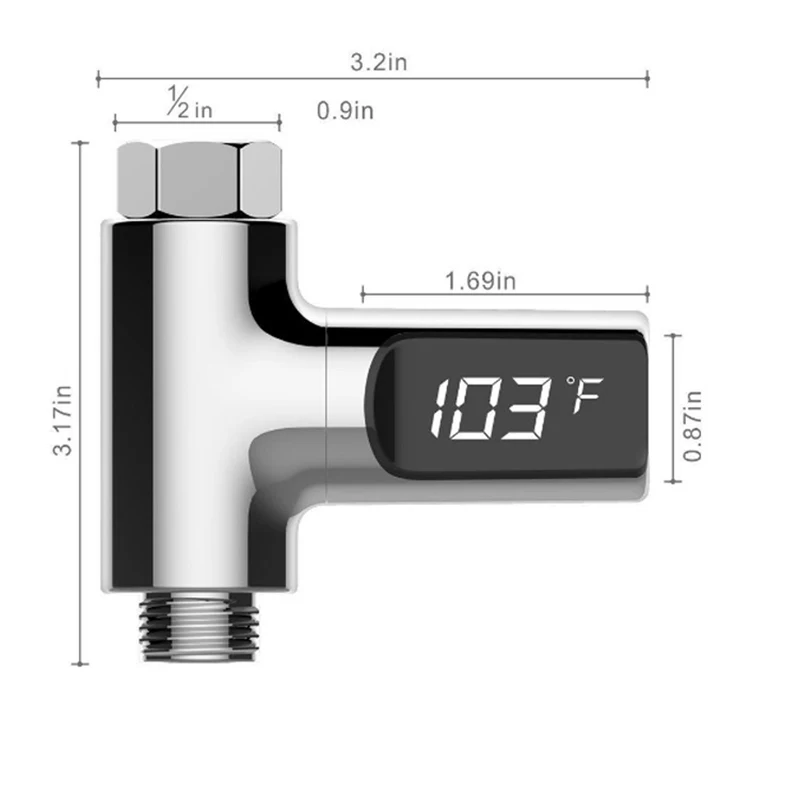 Детские термометры для ванны, вращающийся на 360 градусов светодиодный счетчик для душа с монитором, самогенерирующая температура воды для детей