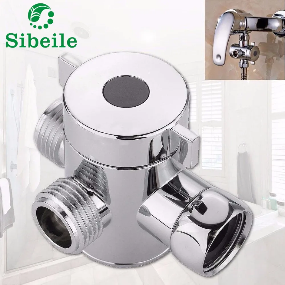 SBLE Shower Mixer Diverter Holder Valve Chrome Head Arm Flow Handheld Fixed Showerhead Diverter Valve Water Separator Shower