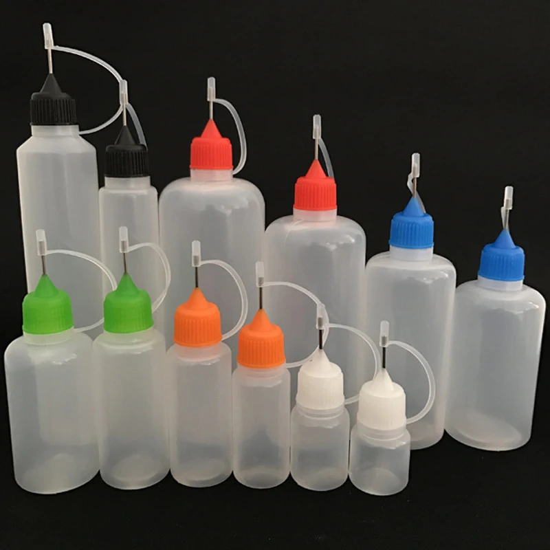 Горячая распродажа 10 мл пластиковые бутылки-капельницы для глаз жидкие капельницы иглы бутылки-капельницы сжимаемые бутылки PE пластиковые бутылки