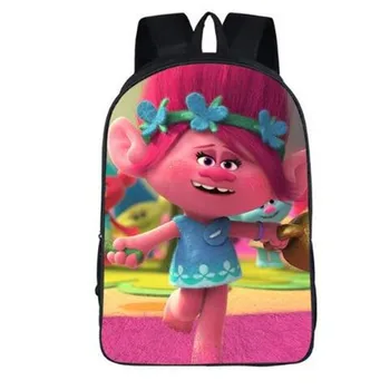 

Lovely Trolls Printing Backpacks Bag Schoolbags Mochila Casual Rucksack Travel Daypack For School Kindergarten Girls Boys