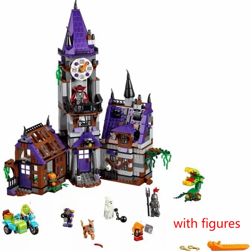 

Scooby Doo Mystery Mansion Building Bricks Educational Toys for Children Compatible Figures 75904 Model Toys Gift