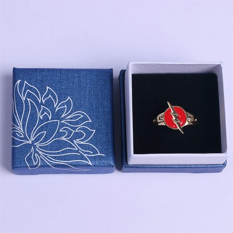 Superhero Flash DC Movie Comics Jewelry Replica Flash Season 2 New Arrival Rings for Men Women Metal (1)