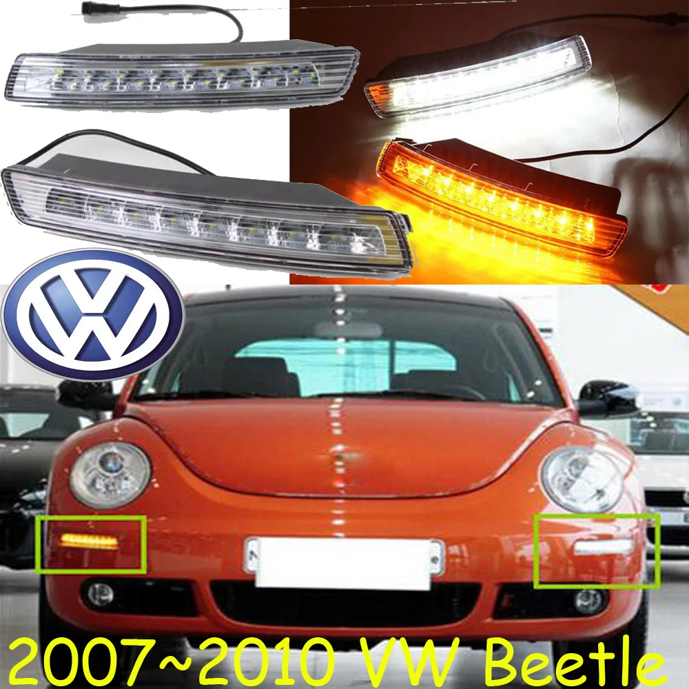 2007~ 2010 Beetle Дневной светильник;! Светодиодный, Beetle противотуманный светильник, 2 шт.; Cabrio, Tiguan Touran Caddy Jetta 6, Beetle головной светильник