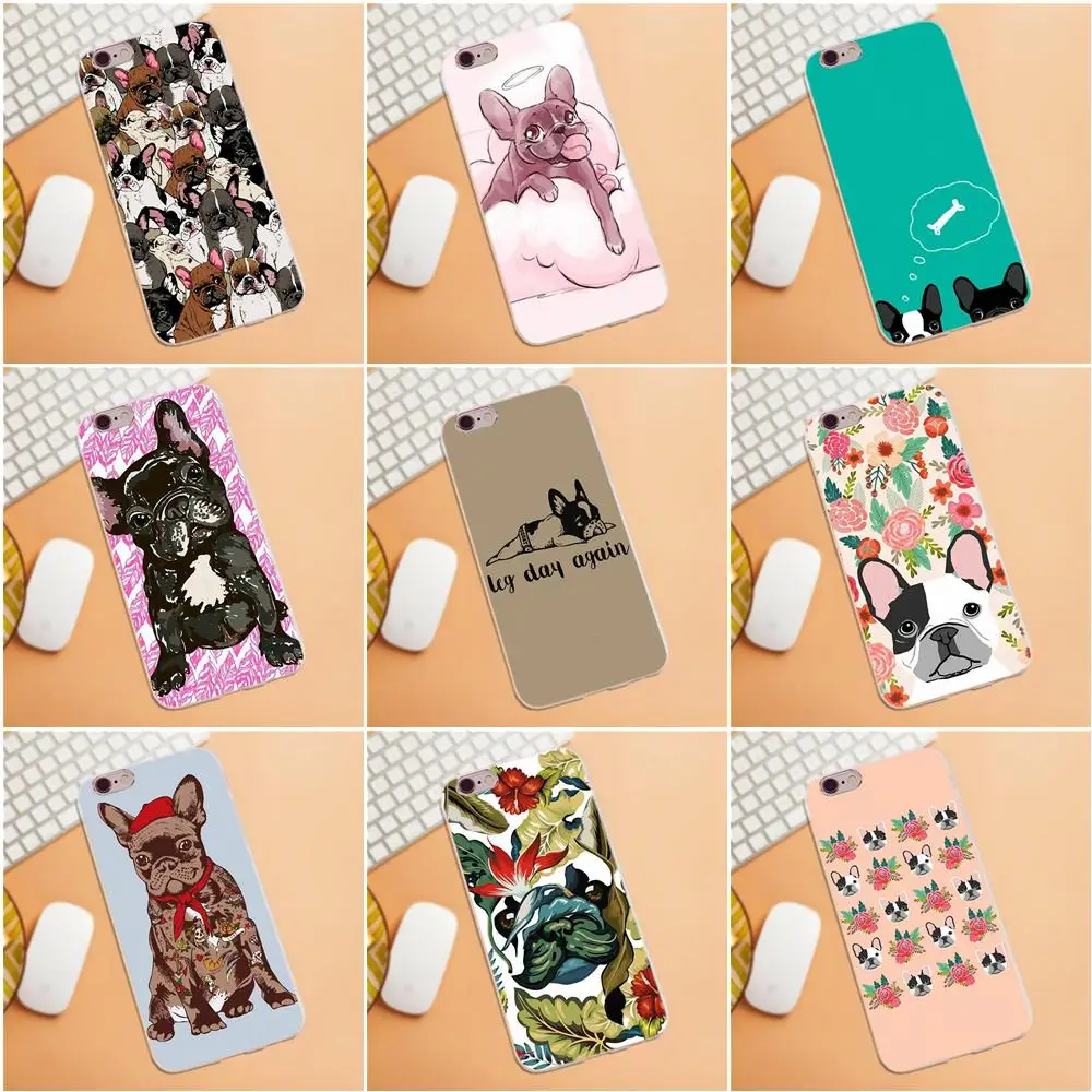

Mobile Cases Frenchie Squat Prints For iPhone 4 4S 5 5C SE 6 6S 7 8 Plus X HTC Desire 628 630 816 820 One A9 M7 M8 M9 M10