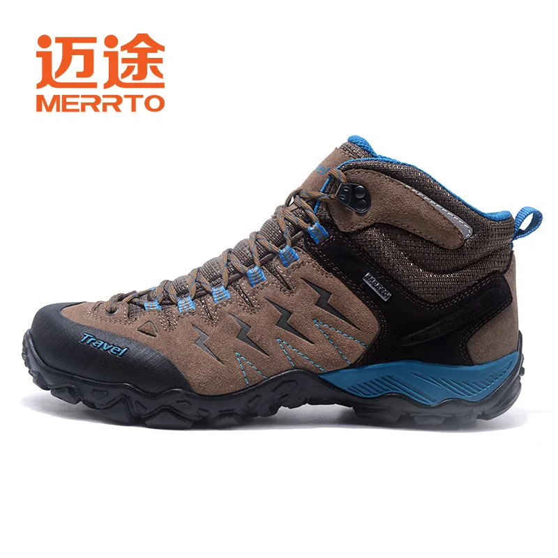 MERRTO men's outdoor hiking shoes tactical Boots Waterproof wear-resistant Climbing hunting genuine leather military sneakers MERRTO men's outdoor hiking shoes tactical Boots Waterproof wear-resistant Climbing hunting genuine leather military sneakers