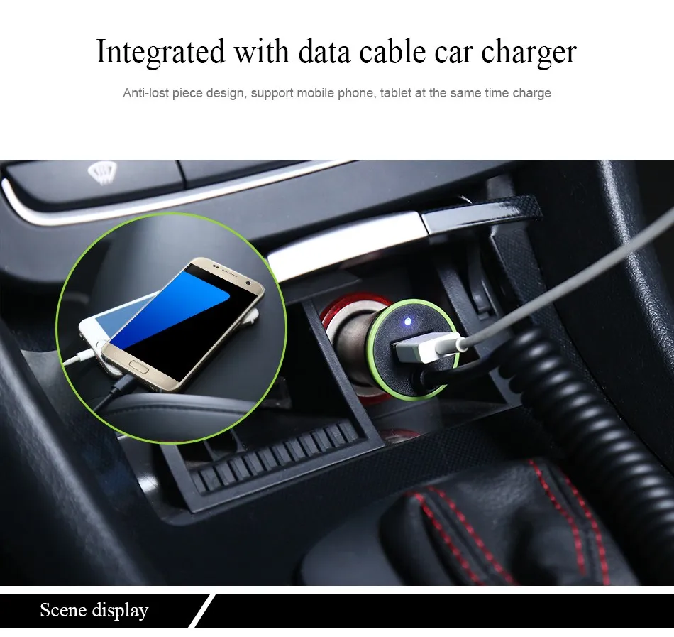 Mini USB Автомобильное Зарядное устройство Micro USB кабель Весна кабель автомобиль-Зарядное устройство для iPhone 6 7 8 Plus X 10 samsung S6 S7 Edge Redmi 4x один плюс 5