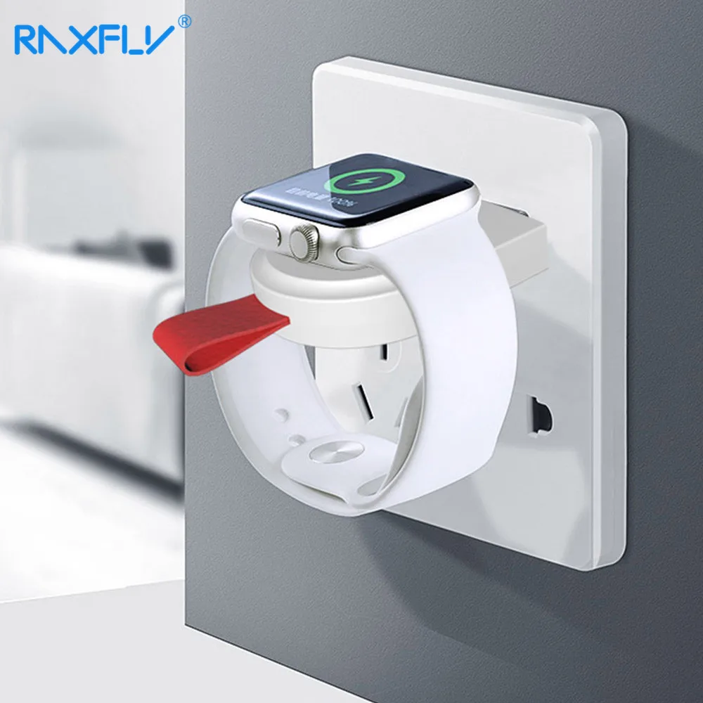 

RAXFLY Wireless Charger For Apple Watch Series 1 2 3 4 Portable Wireless Charger For i Watch 4 3 2 1 Charging Dock Station Fast