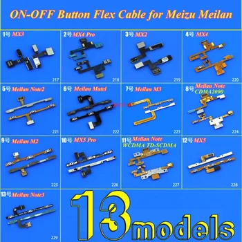 

1Piece For Meizu Meilan M2 M3 M3S Note M2 Note2 Note3 Metal Volume Side Power Switch on off Button Key Flex Cable
