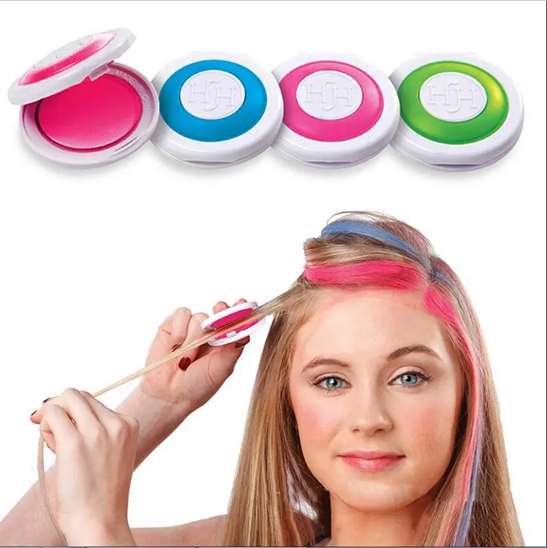 

Dye Hair Powdery Cake Temporary Hair Chalk Powder Dye Soft Pastels Salon Party New