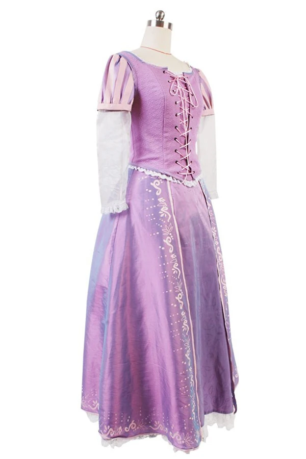 Платье принцессы Рапунцель; костюмы для взрослых на Хэллоуин; карнавальные вечерние костюмы для женщин