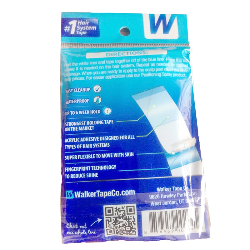 Free shipping top quality Blue Ultra Hold Tape Hair Tape Adhesive Double Side Medical US Walker Tape For Lace Wigs Toupees