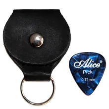 1 Pcs Guitar Picks Holder Black Key Chain 4 Pcs Guitar Picks Guitar Accessories