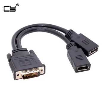 

DMS-59Pin Male to Dual DP Displayport Female Splitter Extension Cable for PC Graphics Card 20cm