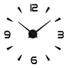 Новые винтажные настенные часы современный дизайн большие Diy акриловые часы Horloge Murale Кварцевые часы 3d наклейки для гостиной