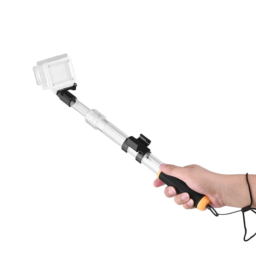 Andoer Transparent Float Extendable Action Camera Selfie Stick with Remote Control for GoPro Hero 5/4/3+/3/2 Xiaoyi SJ4000 | Электроника