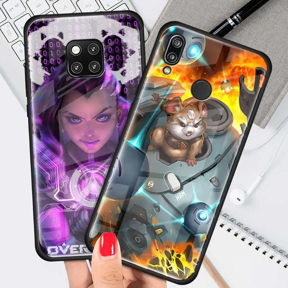 Чехол из закаленного стекла Overwatch ow Game для huawei P30 Pro P10 P20 P30 Lite mate 10 20 Pro Honor 20 Pro 8X чехол s