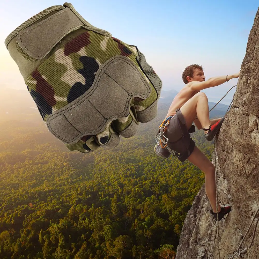 

Men And Women's Wear-resisting Quickly Ungloved Half-finger Rubber Gloves For Outdoor Climbing Training Fitness