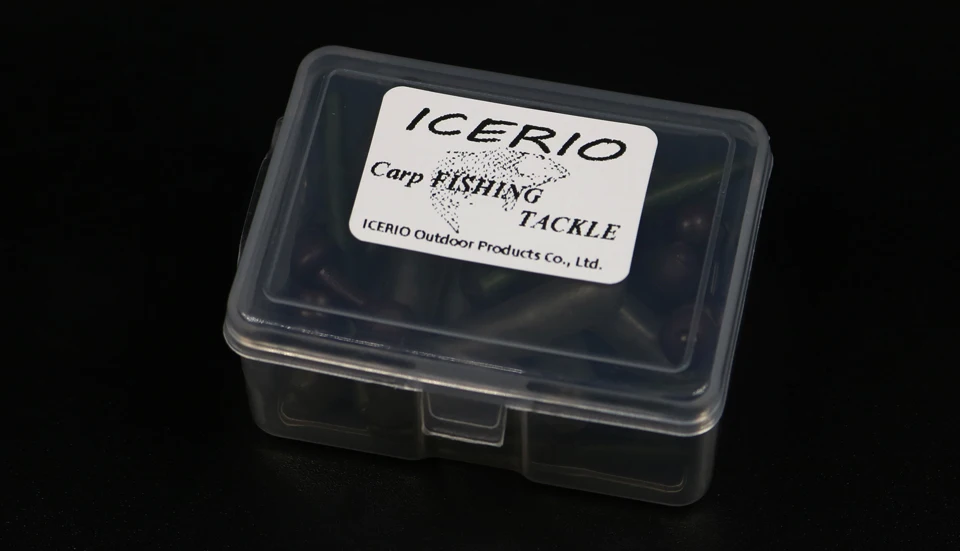 ICERIO 50 шт. для рыбалки на карпа, chod Rig защитные рукава свинцовые зажимы слайды Heli аксессуары для снаряжения крупный карп терминал снасти