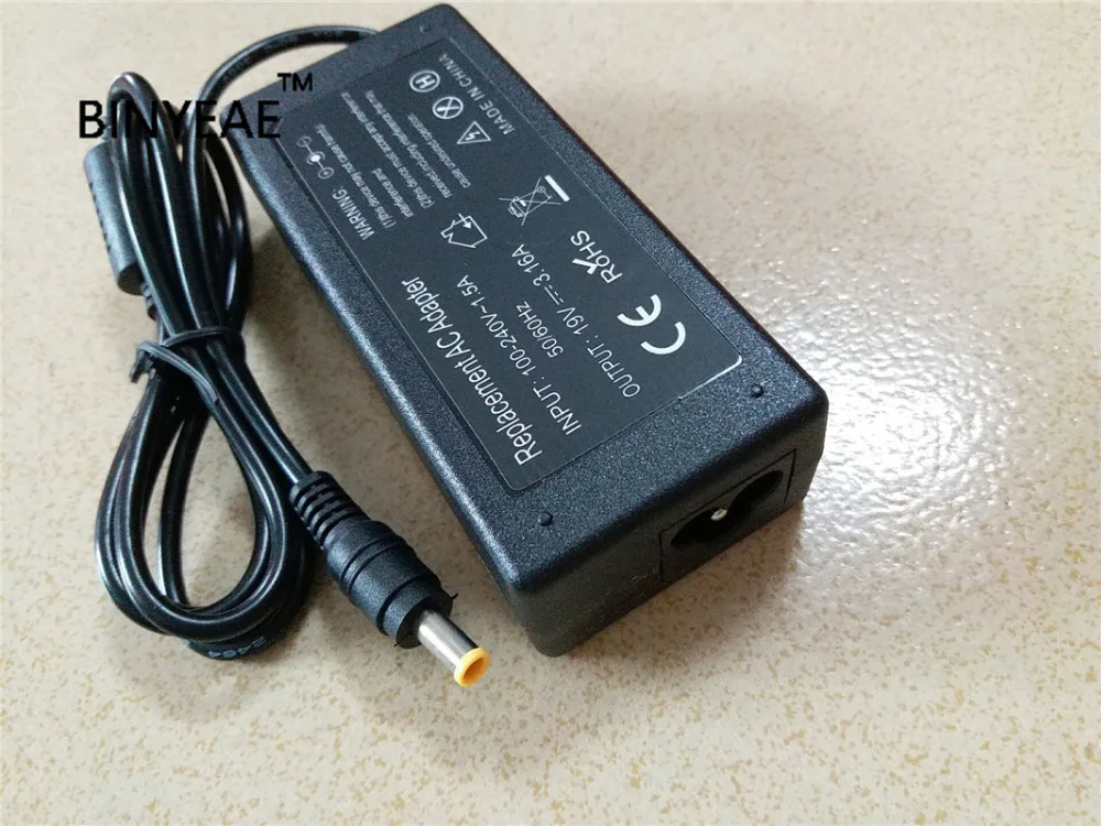 19 V 3.16A 60 Вт AC Питание адаптер Зарядное устройство для samsung NP-R580-JSB1US R580-JSB1 BA81-08465A