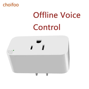 

Smart Plug Offline Voice Remote Control Socket Outlet Remote Control Your Electric Devices On/Off Anytime No Wifi US plug