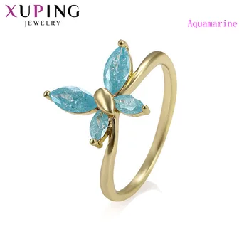 

Xuping Vintage New Arrival Luxury Ice Stone Engagement Animal Shaped Blue Rings for Women Jewelry Party Gift S134,8-15179