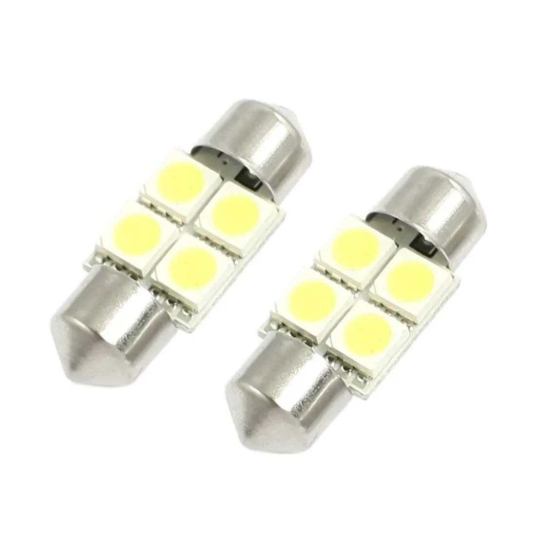 TOYL DC 12V 30mm 4 5050 SMD автомобильный купол фестон светодиодный светильник белый 2 шт