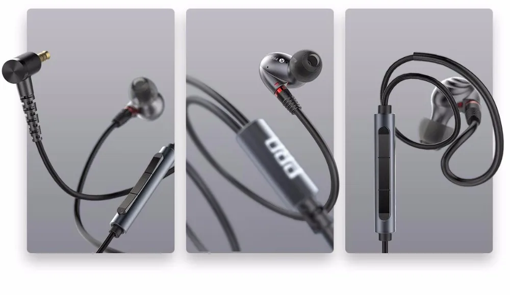 Наушники вкладыши FiiO F9 Pro Triple наушники титанового цвета|monitor earphone|armature driverbalanced
