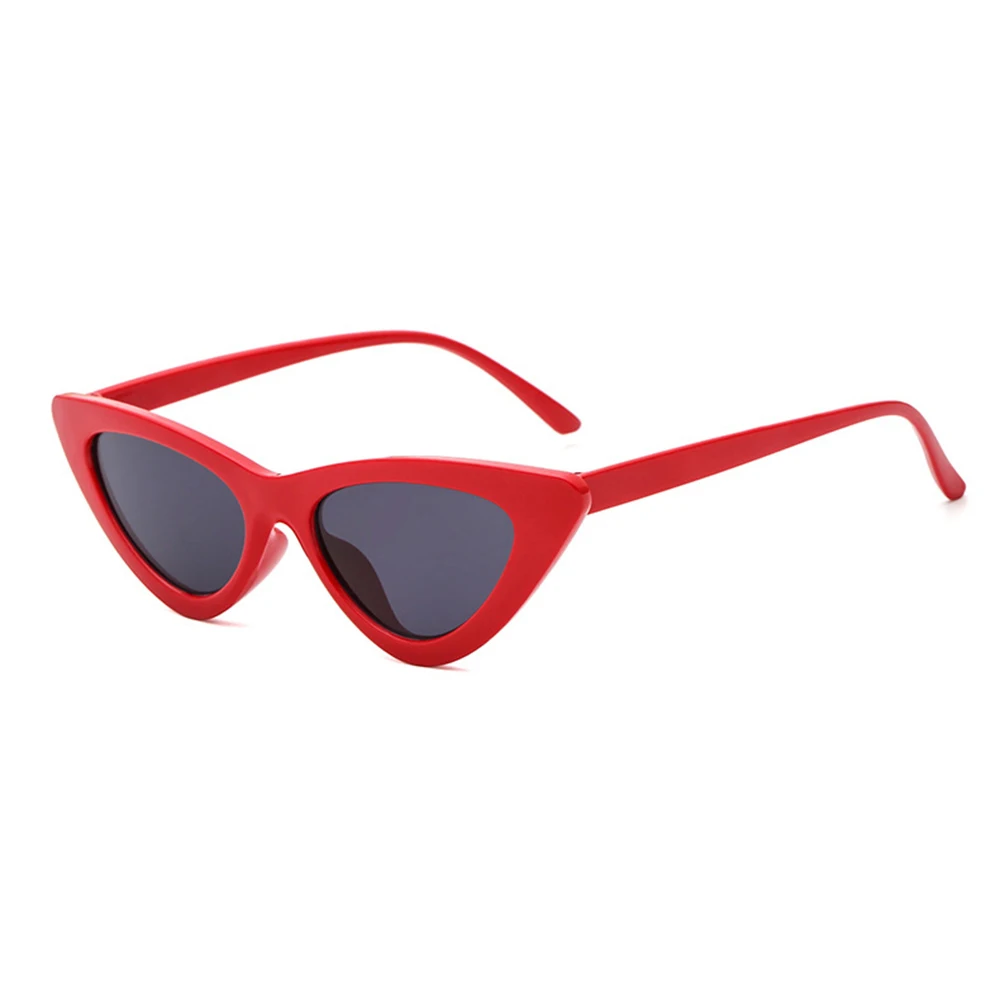 DCM Fashion Cat Eye Sunglasses Women Small Black Red Cheap Ladies Sun Glasses UV400