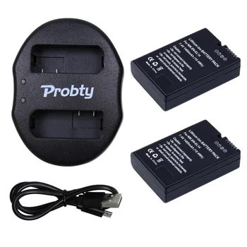 

2Pcs EN-EL14 ENEL14 EN EL14 Camera Battery pack + Dual USB Charger For Nikon D5200 D3100 For Nikon D3200 D5100 P7000 P7100
