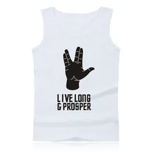 Classic Star Trek Spock Live Long and Prosper Summer Vests and Sleeveless Shirts in 4XL Punk Plus Size Muscle Tank Tops