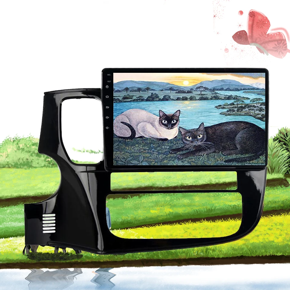  Android 9.1 Car Multimedia Player Car DVD For Outlander 2014 2015 2016 Auto IPS Car GPS Radio Video
