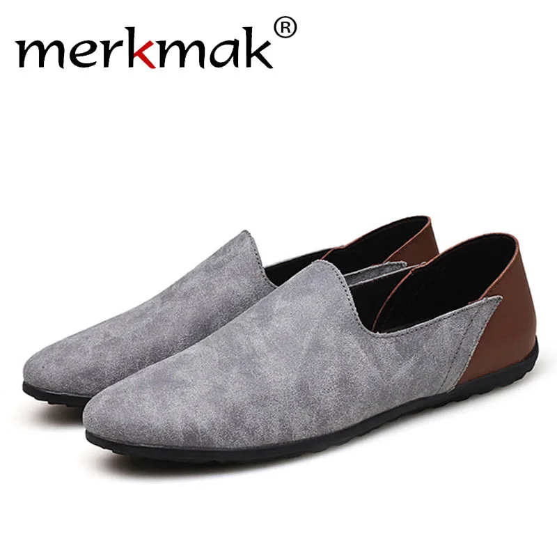 Goede Merkmak Big Size 38 48 Slip Op Casual Mannen Loafers Lente Herfst Heren Mocassins Echt Leer mannen flats Schoeisel Schoenen