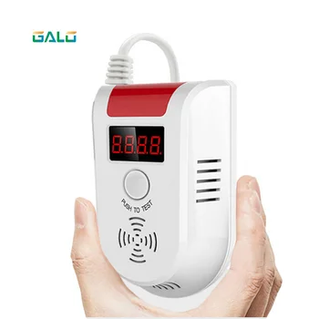 

Combustible Gas Detector Wireless Digital LED Display Combustible LPG Gas Detector For Home Alarm System Function can choose