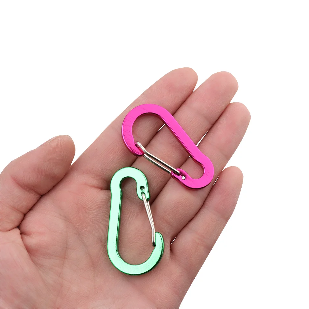 Carabiner Belt Clip Carabiner Clips Keychain Carabiner Whistle Keychain Key Chain Clip Tactical Keychain 5PCs Aluminum Alloy Carabiner Camping Safety Buckle Climbing Button Booms Fishing Hook Snap Clip Backpack Keychain