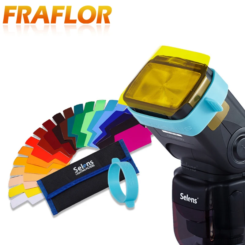 

12/20 Pieces Color Photographic Color Gels Filter Card Lighting Diffuser Flash Speedlite for Canon Nikon Olympus Pentax DSLR
