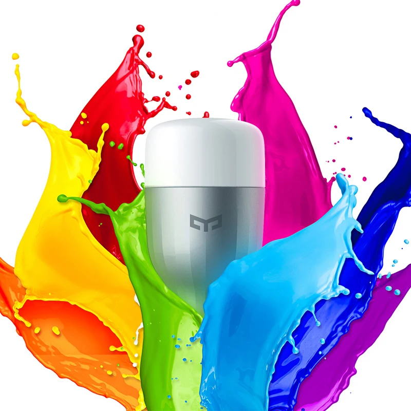 Умная Светодиодная лампа Xiaomi Yeelight 220 В E27 9 Вт 600 лм Wi Fi дистанционное управление