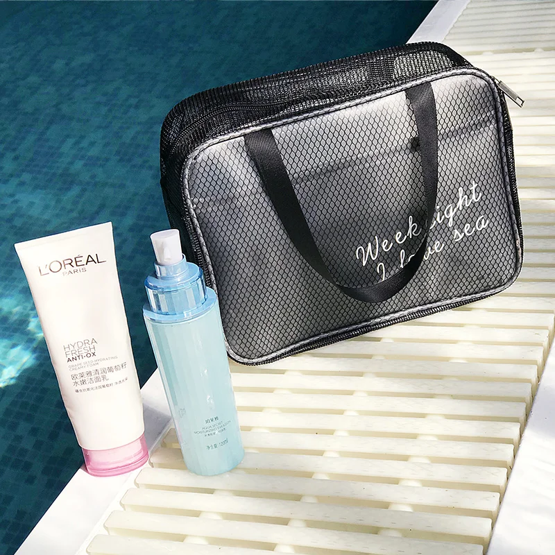 

Transparent Waterproof Wash Bag Travel Organizer Fitness Swimming Bath Handbag Large Capacity Cosmetic Bag