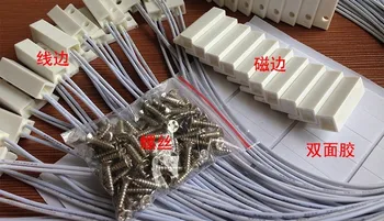 

100Pair/Lot Wired Magnetic Door Window Contact Magnetic Sensor Reed Switch Alarm for Alarm System MC-38