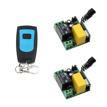 

AC220V 10A RF Wireless Remote Control Switch Waterproof Transmitter & Mini 2pcs Receiver For Intelligent Home Appliances
