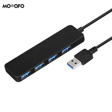 4-Порты и разъёмы USB 3,0 Ultra Slim центр данных для MacBook, Mac Pro/Mini, Surface Pro, XPS, Тетрадь ПК, USB флеш-накопители, мобильный жесткий диск