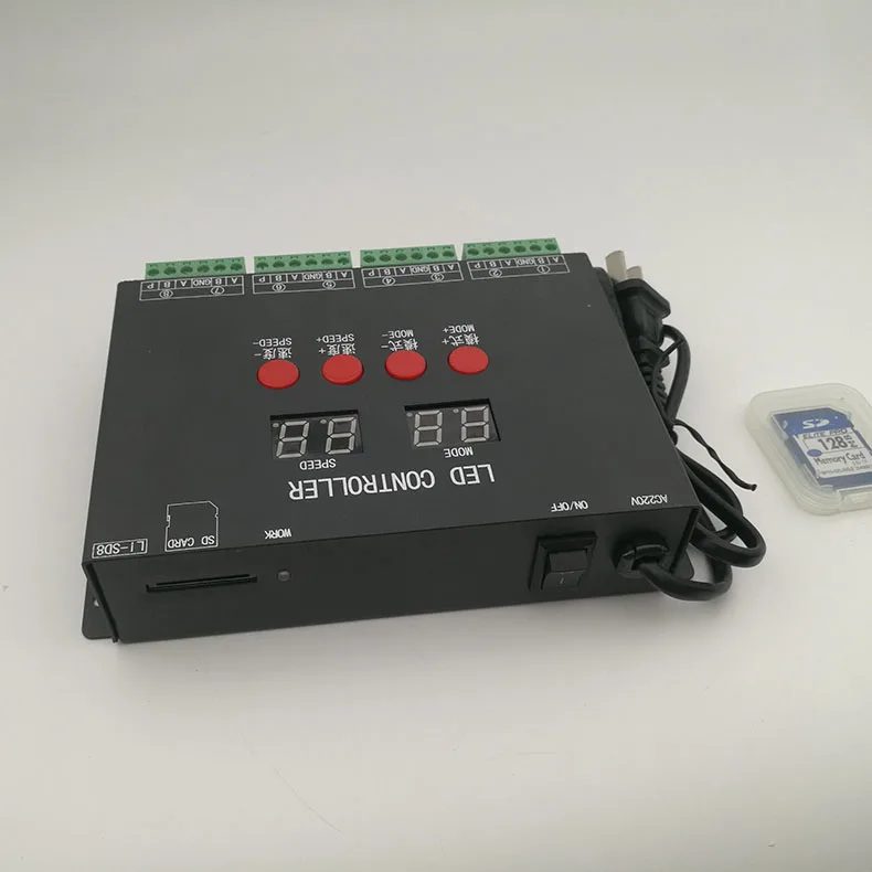 Автономный проигрыватель для контроллера DMX512 используется 4 портового и 8