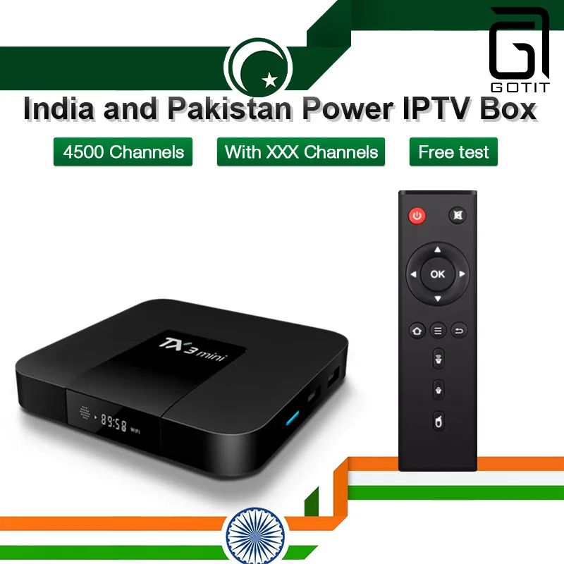 

Best India and Pakintan IPTV Box TX3mini Android 7.1 TV Box + Power IPTV Subscription Arabic Albanian Dutch Sports Smart TV Box
