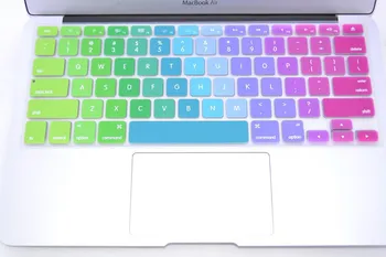 

10PCS US Version Colorful Silicone Soft Keyboard Cover Skin Sticker for Apple Macbook Air pro/retina 13 15 inch Layout freeship