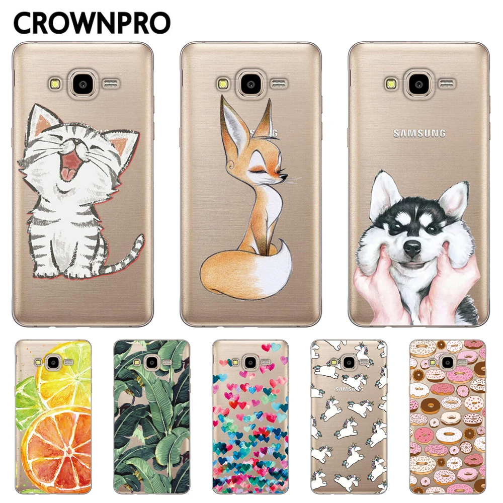 

CROWNPRO Soft TPU Cases FOR Samsung Galaxy J2 Prime Silicone Cases Colorful Back Cover FOR Capas Samsung J2 Prime SM-G532F Phone