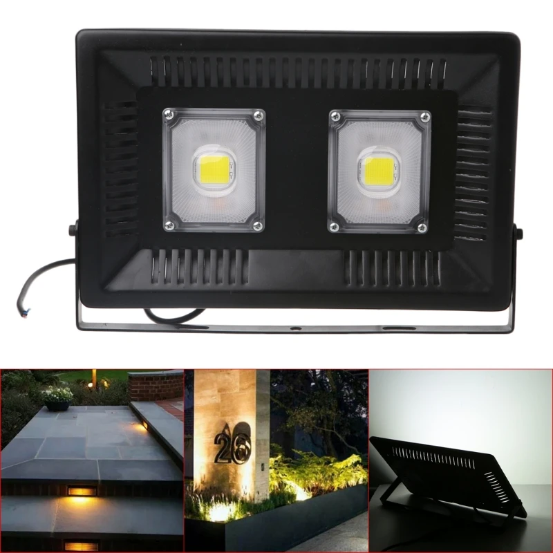 

100W AC 170-265V LED Flood Light COB Daylight IP67 Waterproof Security Light Outdoor Spotlight 2000LM