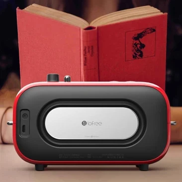 The latest xiaomi mijia LOFREE Bluetooth speaker fashion retro lightweight portable FM radio Blueto