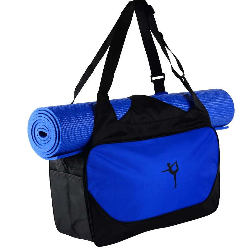 Нейлоновый рюкзак для тренажерного зала, сумка-мессенджер, сумка для йоги, пилатеса(без коврика для йоги), многофункциональная водонепроницаемая сумка для йоги - Цвет: Dark Blue