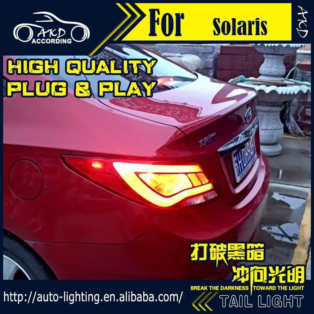 Akd Car Styling Tail Lamp For Hyundai Accent Lights Solaris Led Akd Car Styling Tail Lamp For Hyundai Accent Lights Solaris Led Light Signal Drl Stop Rear Accessories In Embly From